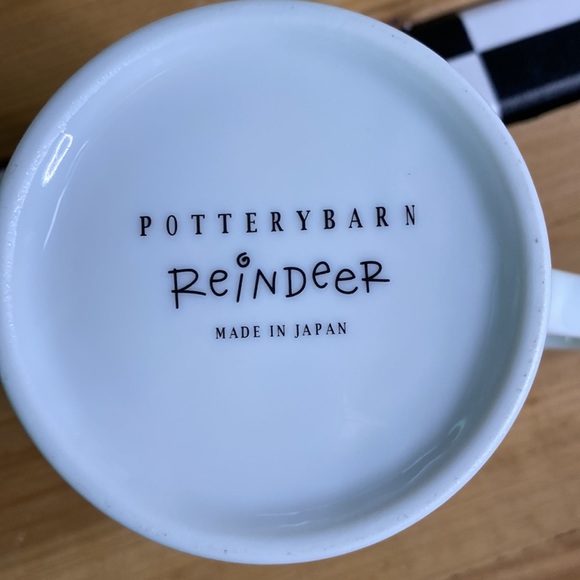 Pottery Barn Santa's Reindeer Silver Rim Mugs Assorted Box - Set Of 4 🎅🏻🎄🦌 - Picture 13 of 16